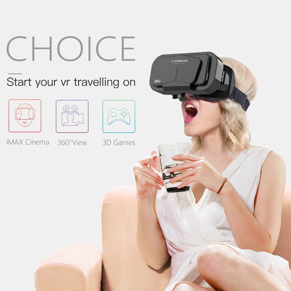 Smart VR Glasses 360 Degree Panoramic 3D Virtual Reality Headset Box Google Game Helmet for 4.7-7.0 inch. 