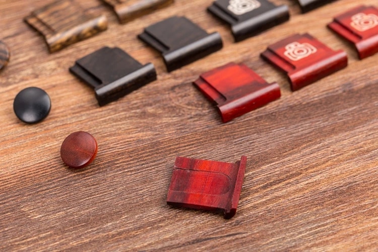 Wooden Sur Camera Hot Shoe Protective Cover Wood Shutter Release Button for Fujifilm Fuji X100V XT4 X-Pro2 XT20 XT30 XT3 XE3. 