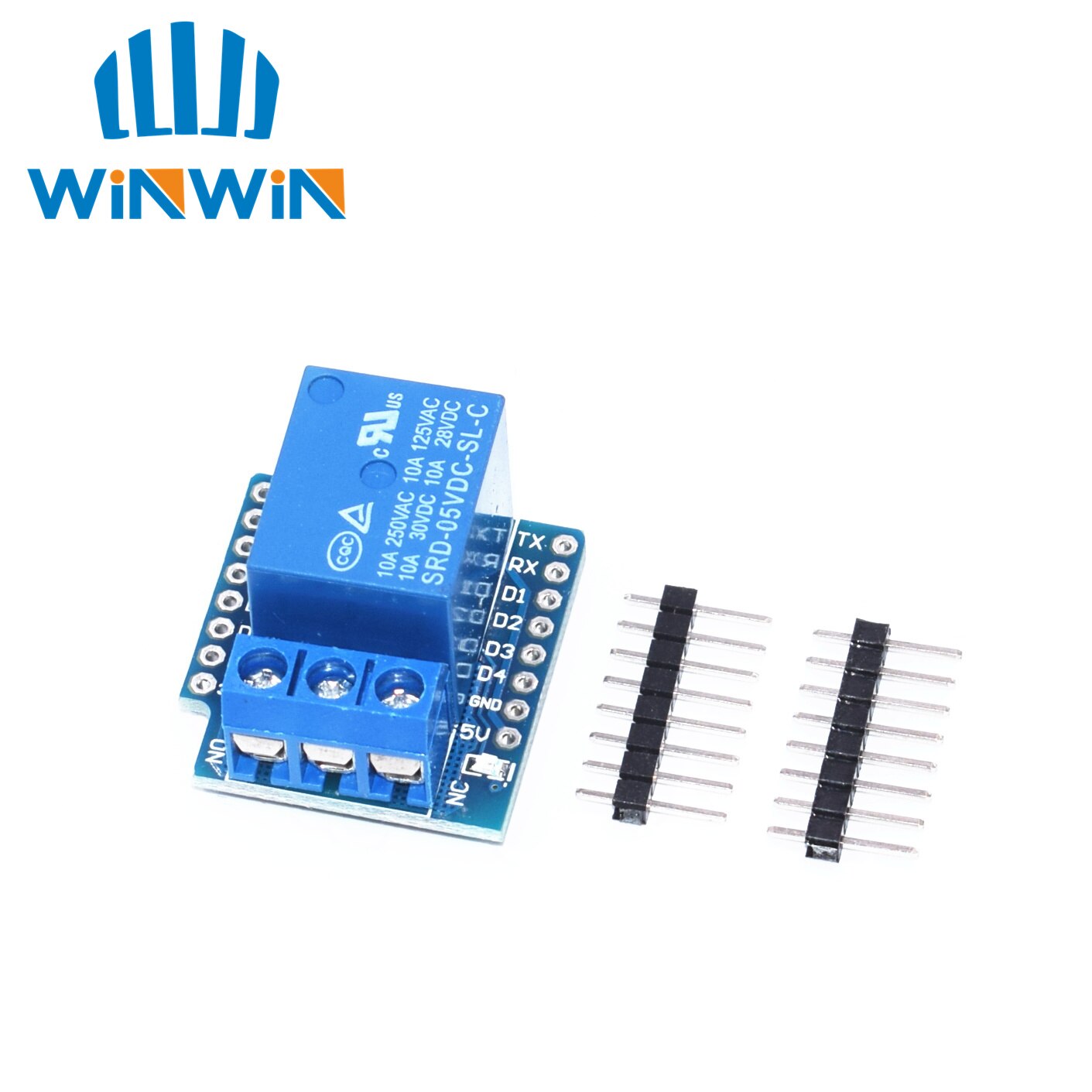 【happy one】10pcs One Wemos D1 Mini Relay Shield Wemos Mini Relay for ESP8266 Development Board channel. 