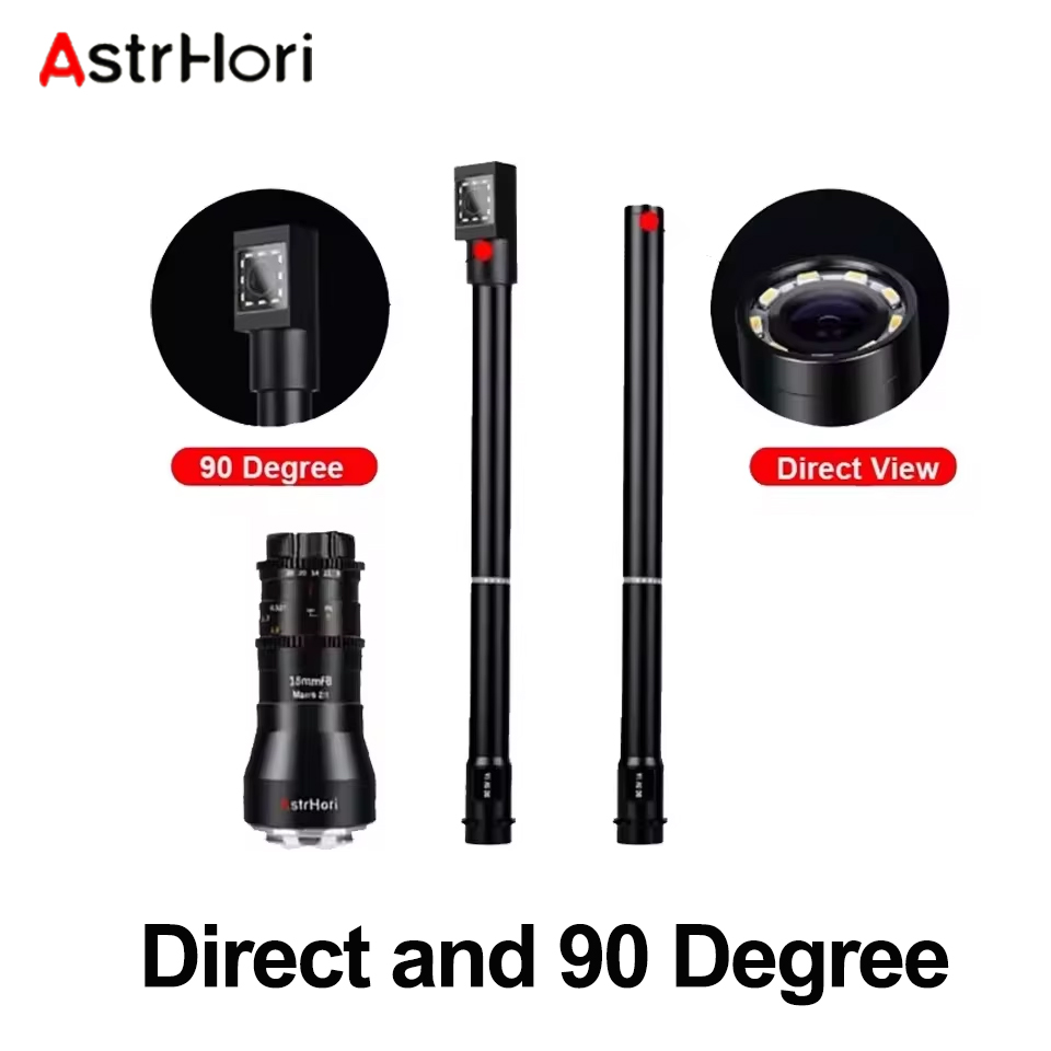 AstrHori 18mm F8 APS-C Wide Angle 2X Macro Probe Lens Built-in Ring Light for Nikon Z Canon RF Macro 4/3 Fuji XF Canon EF. 