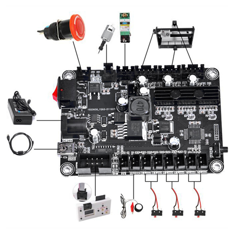 1 Piece Grbl 1.1 Usb Port Cnc Engraving Machine Control Board Offline Controller for Machine. 