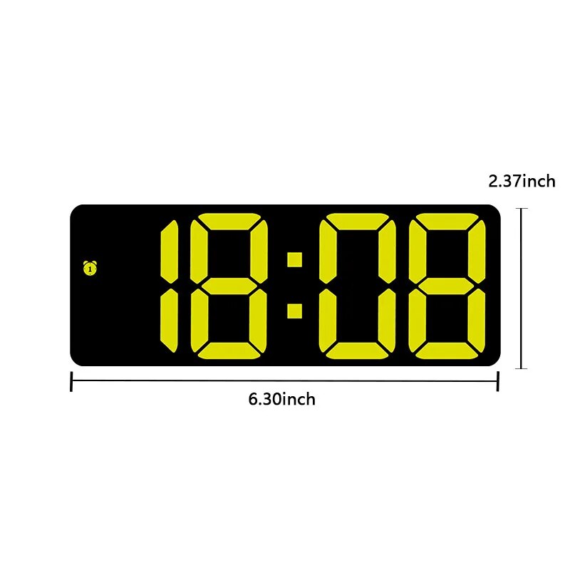 Modern Simplicity LED Digital Wall Clock Temperature Display Brightness Alarms Clock Wall Clock for House Home Office Decoration. 