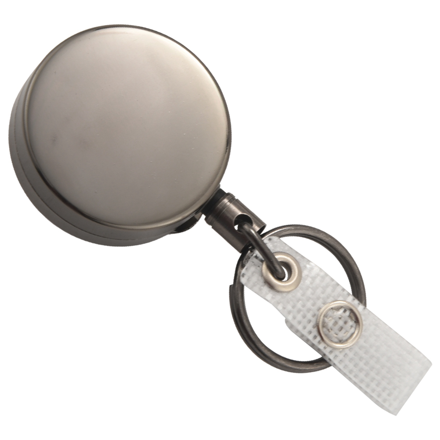 4 Pack Heavy Duty Retractable Badge Holder Reel,Metal ID Badge Holder with Belt Clip Key Ring Black