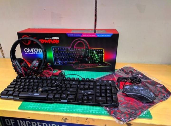MARVO Scorpion CM370 4-In-1 Gaming Keyboard Mouse Set. 