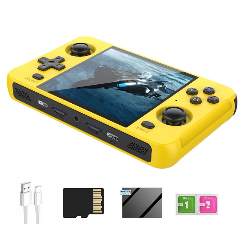 R40S Retro Video Game Console 16GB+128GB WiFi+BT Linux Support for PSP PS1 N64 DC ARCADE Simulator Black. 
