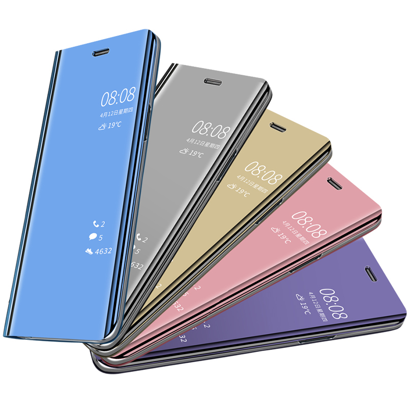 Biruiqu For OPPO A33 A53 Soft Hard Shockproof Flip Stand Mirror Case Cover. 