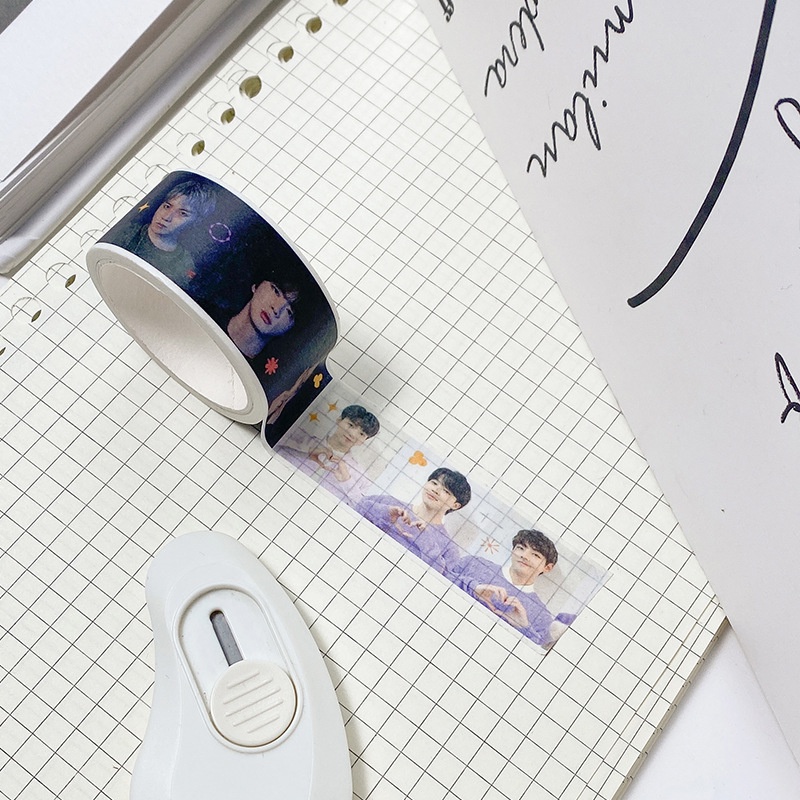 Kpop BTS Twice Straykids Blackpink EN Aespa Hand Account Paper Tape. 