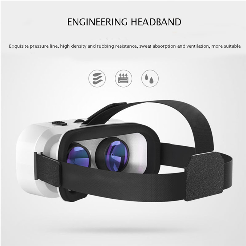 2X BOX 5 Mini 3D Glasses Virtual Reality Glasses VR Headset for Cardboard Smartp White. 