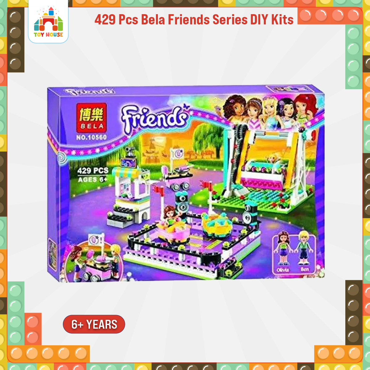 429 Pcs Bela Friends Series DIY Child Educational Toys Building Blocks Sets Kid
