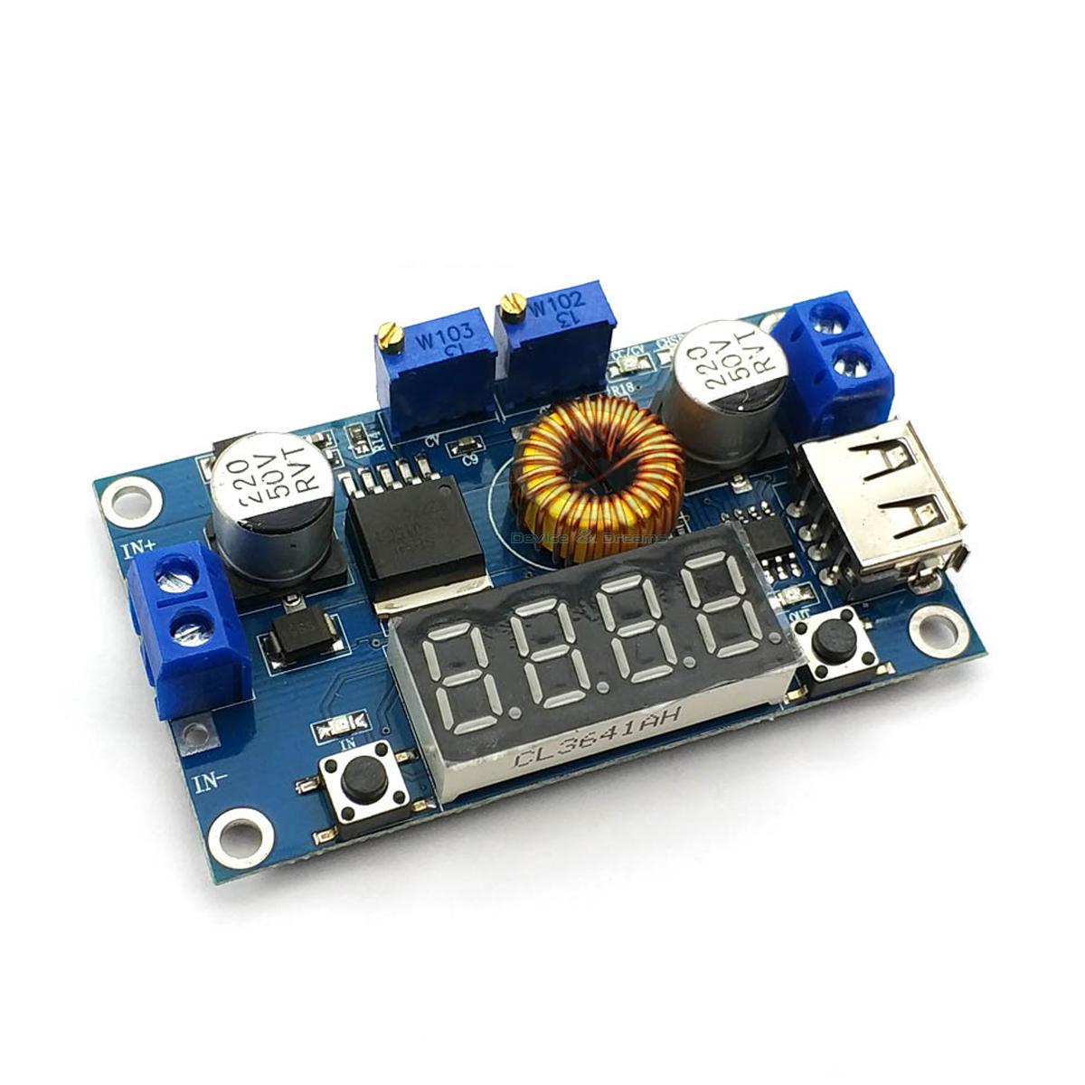 XL4015E1 5A Buck converter DC-DC Step-Down Power Module with USB LED Display