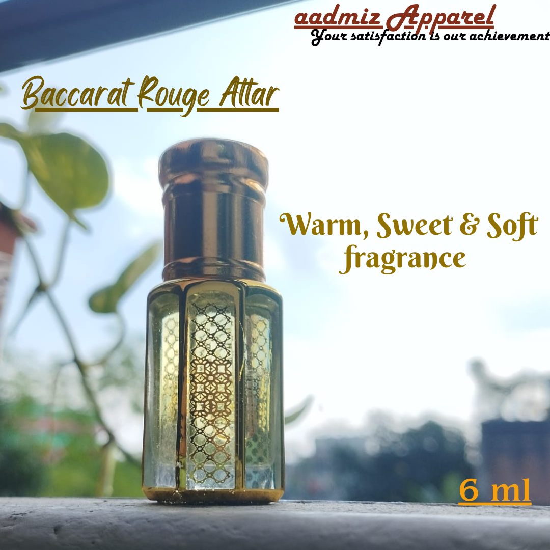 Baccarat Rouge Attar  - বাকারাত রুজ আতর -Unisex fragrance -3 ml । 6 ml. 