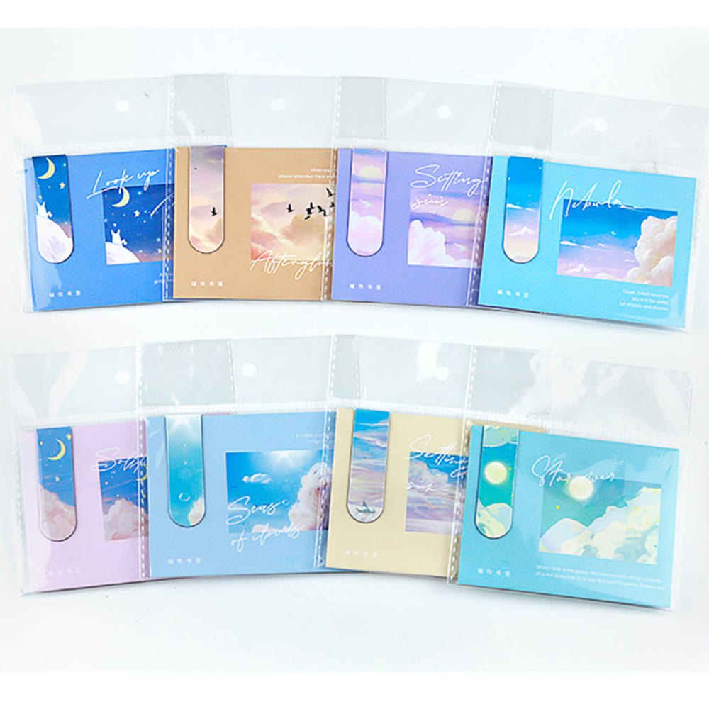 Magnetic Bookmarks Magnet Page Markers Assorted Book Markers Durable Magnetic Page Clip for Students Teachers Reading. 