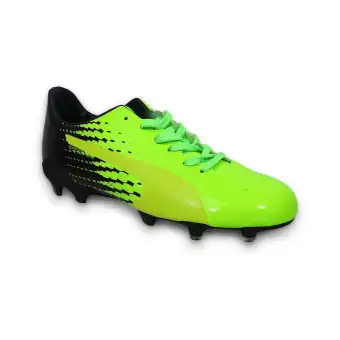 green and black asics football boots