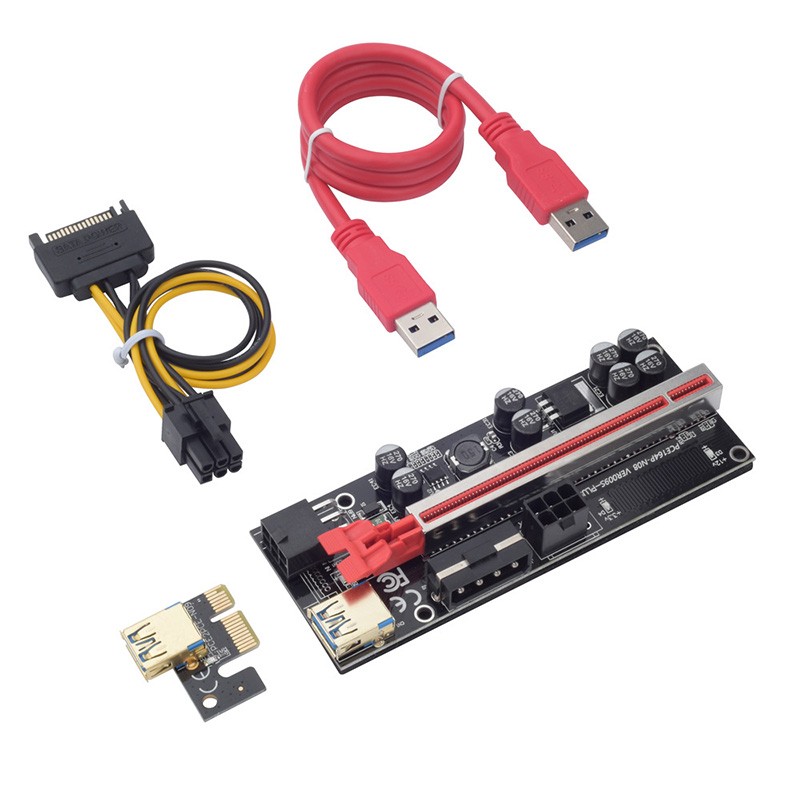 PCI-Eriser Graphics Card Extension Cable 6Pin Interface Ver009S-Plus Card  Slot Line Adapter Card PCI-E 16X PCI-E 1X: Buy Online at Best Prices in  Bangladesh 