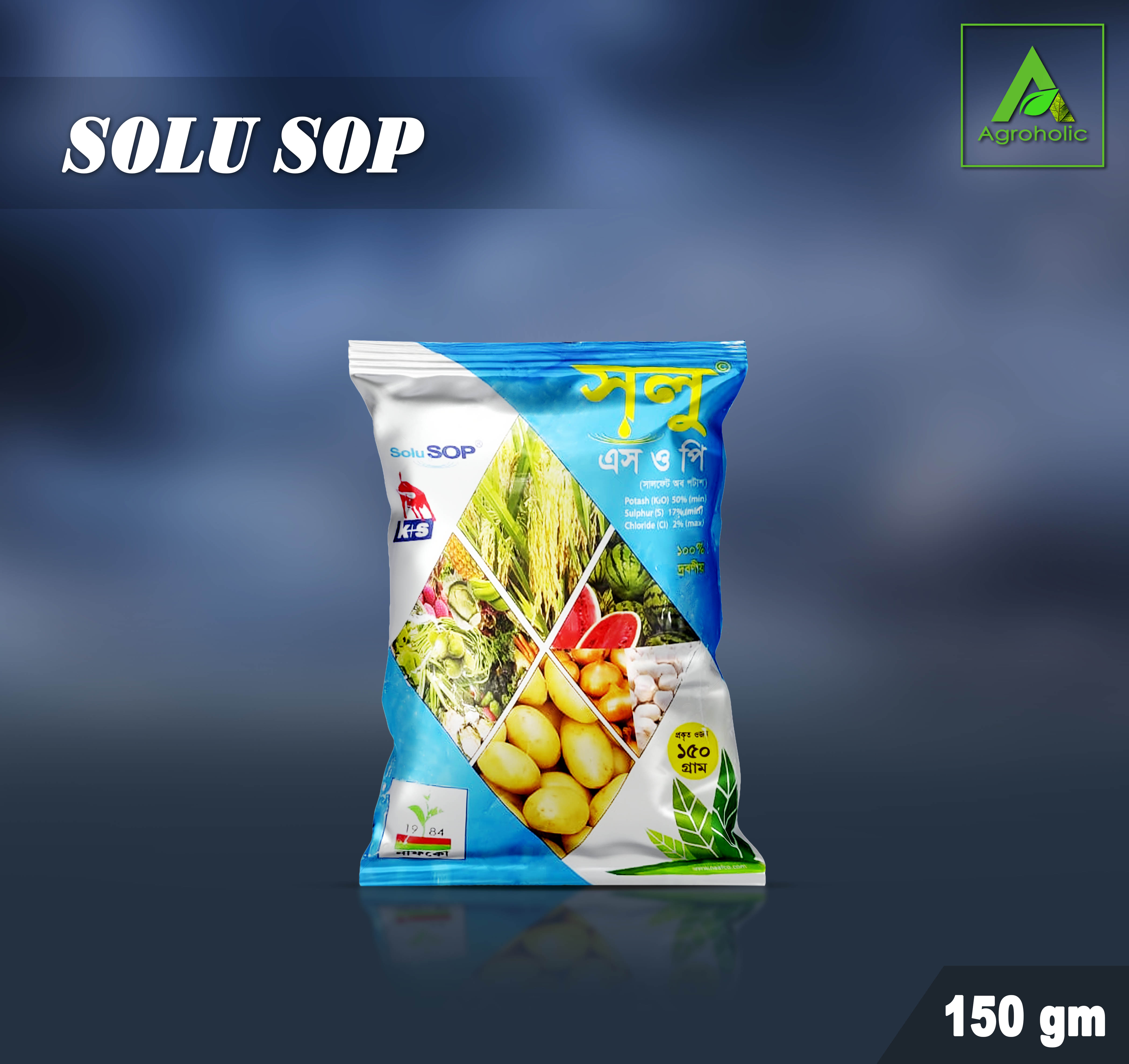 Sop Solu (Sulphate of Potash) - 150 gm (Intact Packet)