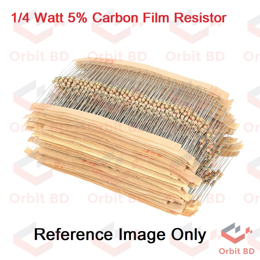 100Pcs 18K Ohm Resistor 18KOhm Carbon Film Resistor 18K Ohm 1/4W Resistance 0.25 Watt 5% Tolerance Fixed Resistors Passive Components Parts. 