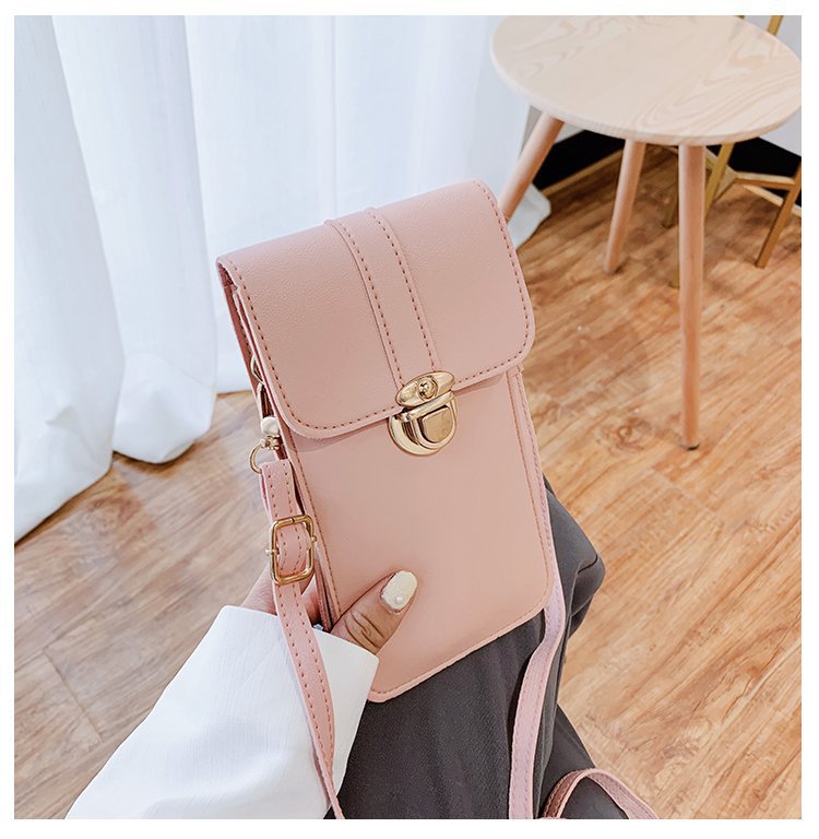 Fashion Touchable PU Leather Change Bag / Cute Crossbody bag for Touches Screen Mobile Phone / Sunmmer Travel Handb. 