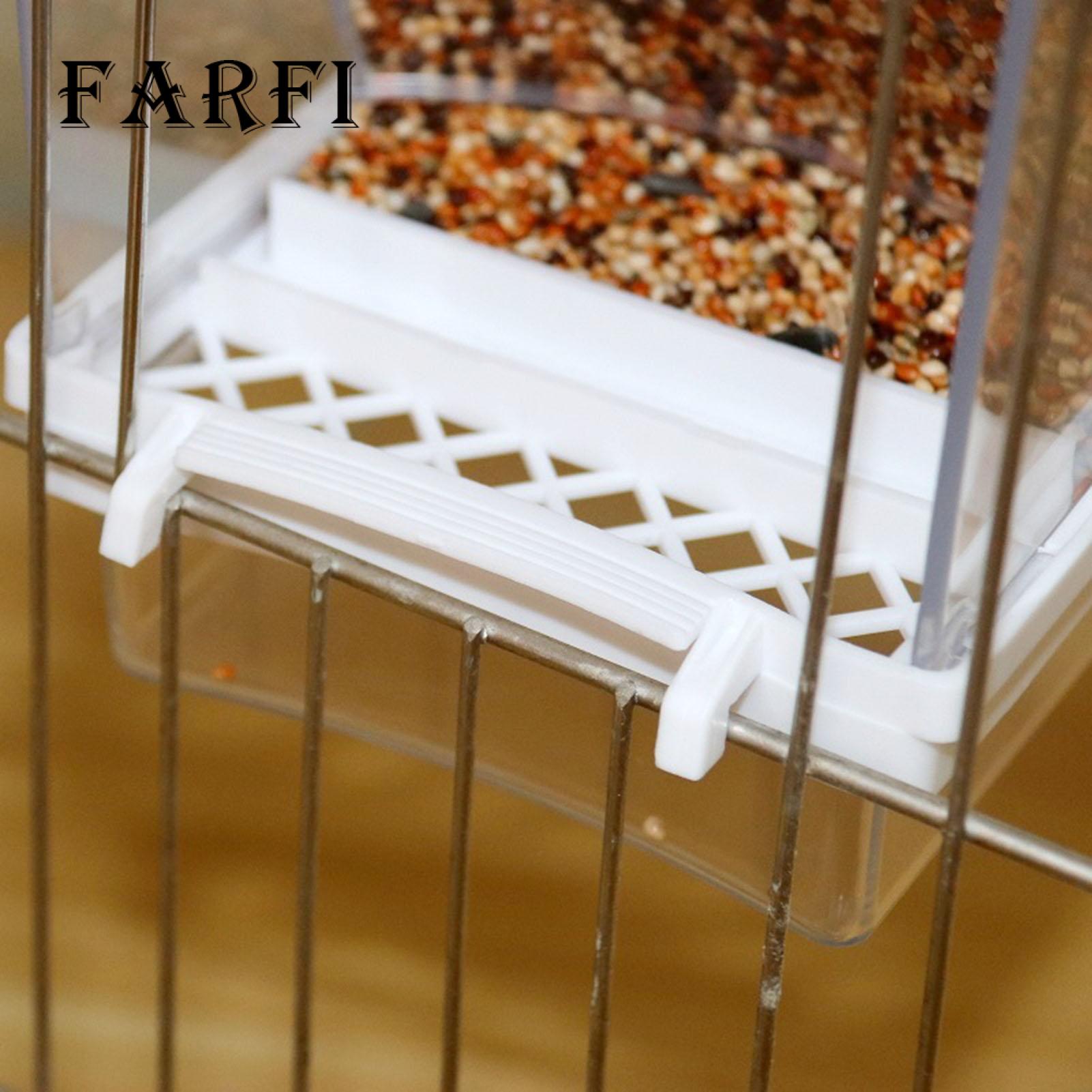 Easy to Observe Bird Feeder Large Capacity Automatic Bird Feeder for Parrots Transparent Hanging Food Container for Cage. 