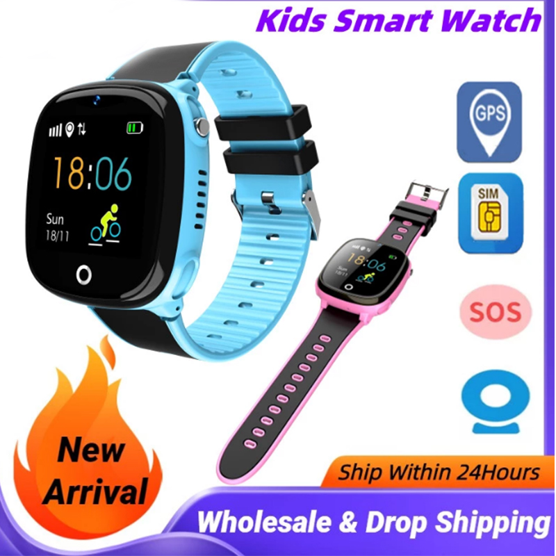 HW11 waterproof IP67 kids Anti Lost Tracking Touch Screen Smart Watch SOS Call Pedometer Intelligent Watch with Camera