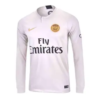 psg white long sleeve jersey