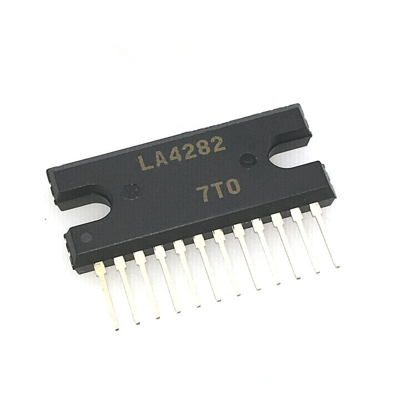 A Class Audio Power Amplifier Voltage Regulator LA4282 10W 45V ZIP 12 Pin Dual 2 Channels Stereo Audio Board Amplifier IC LA 4282 Electrical Circuitry & Parts. 