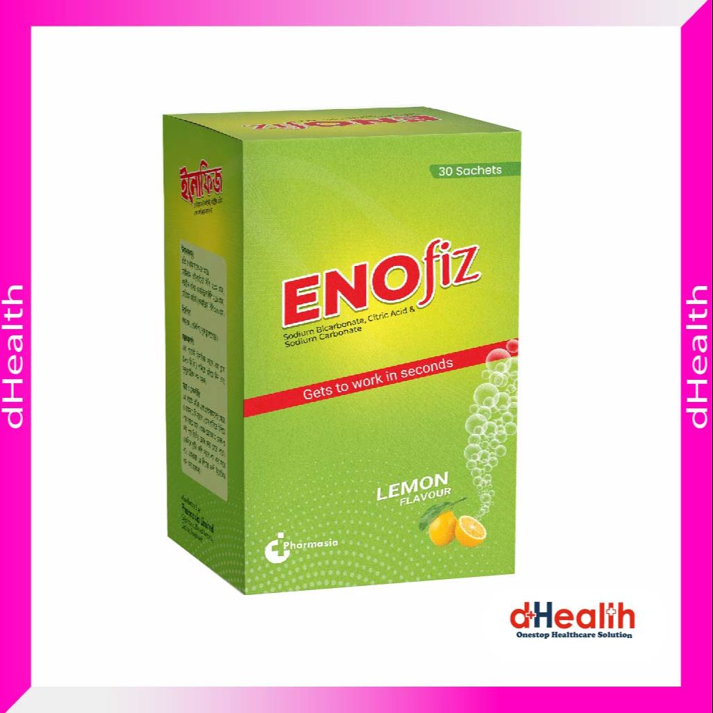 ENOfiz Multipack Digestive Fruit Salt, Lemon Flavor, 30 Sachets / Box, Same work as ENO
