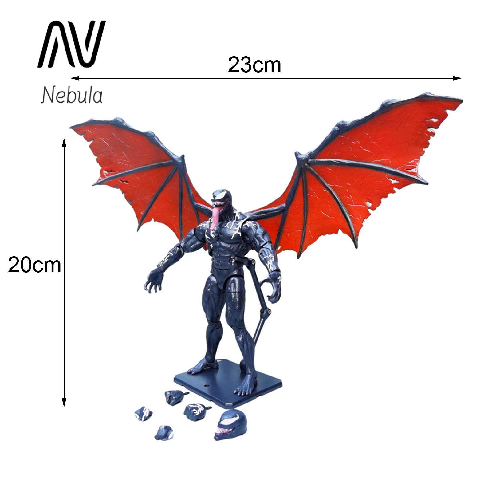 Nebula Supreme Venom Model Miniature Venom with Wings Statue Model Figure Toy. 