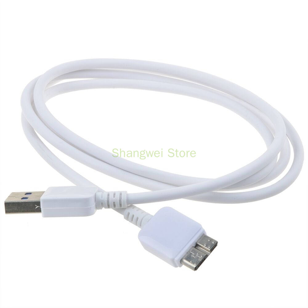 White USB 3.0 PC Cable Cord for Toshiba Canvio Basics HDTB110XK3BA HDTB115XK3BA. 