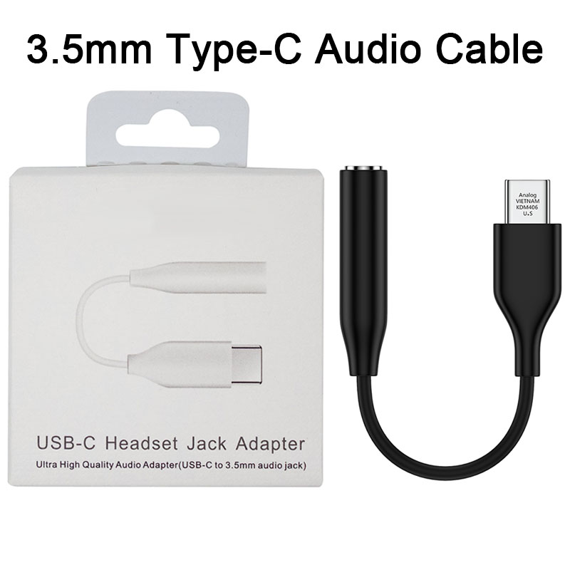 For Samsung USB Type C To 3.5mm Jack Audio Cable Headphone Aux Adapter For Galaxy S22 Ultra S21 S20 S23 Plus Note 20 10 Plus A53