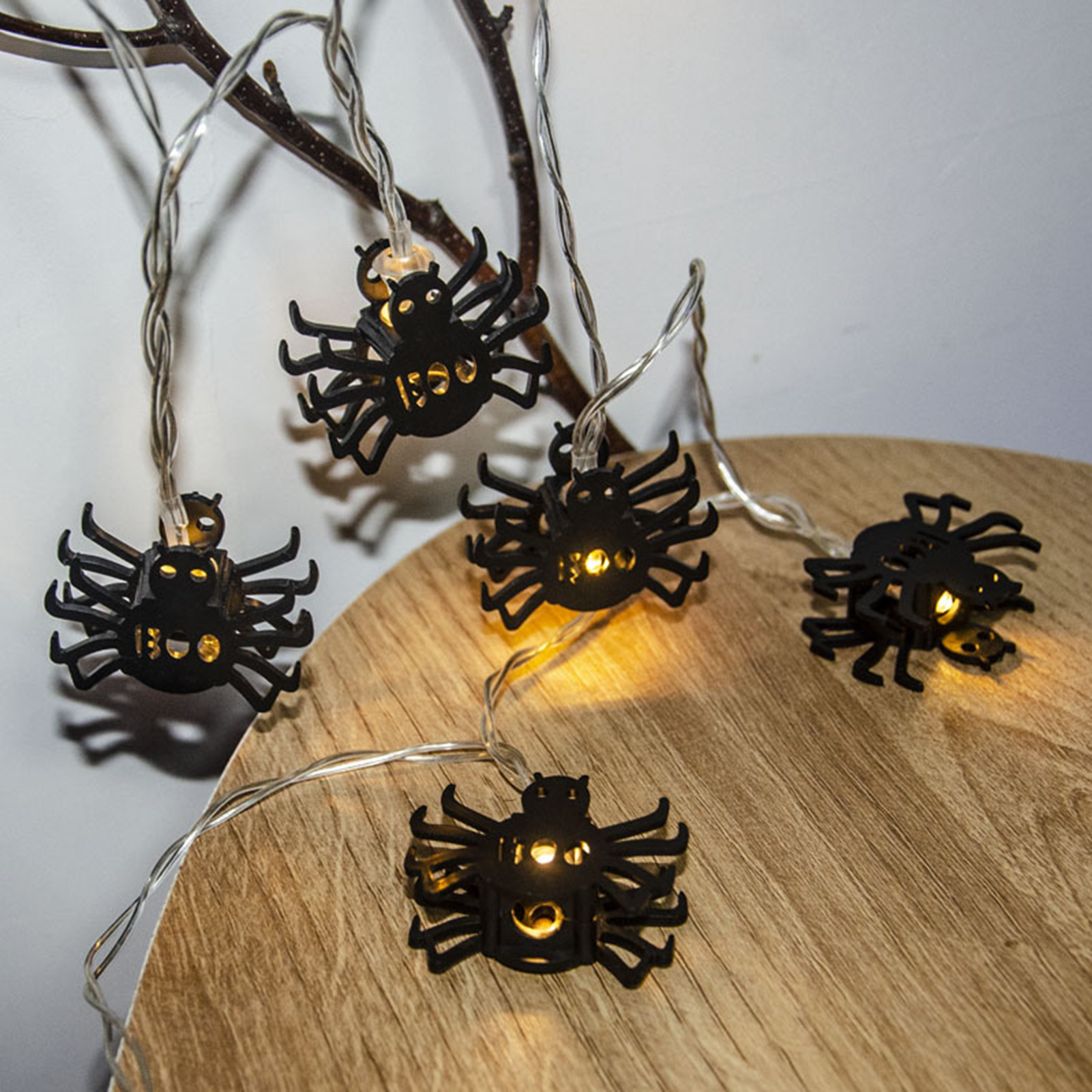 Halloween Lights Increase Atmosphere Window Curtain String Light. 