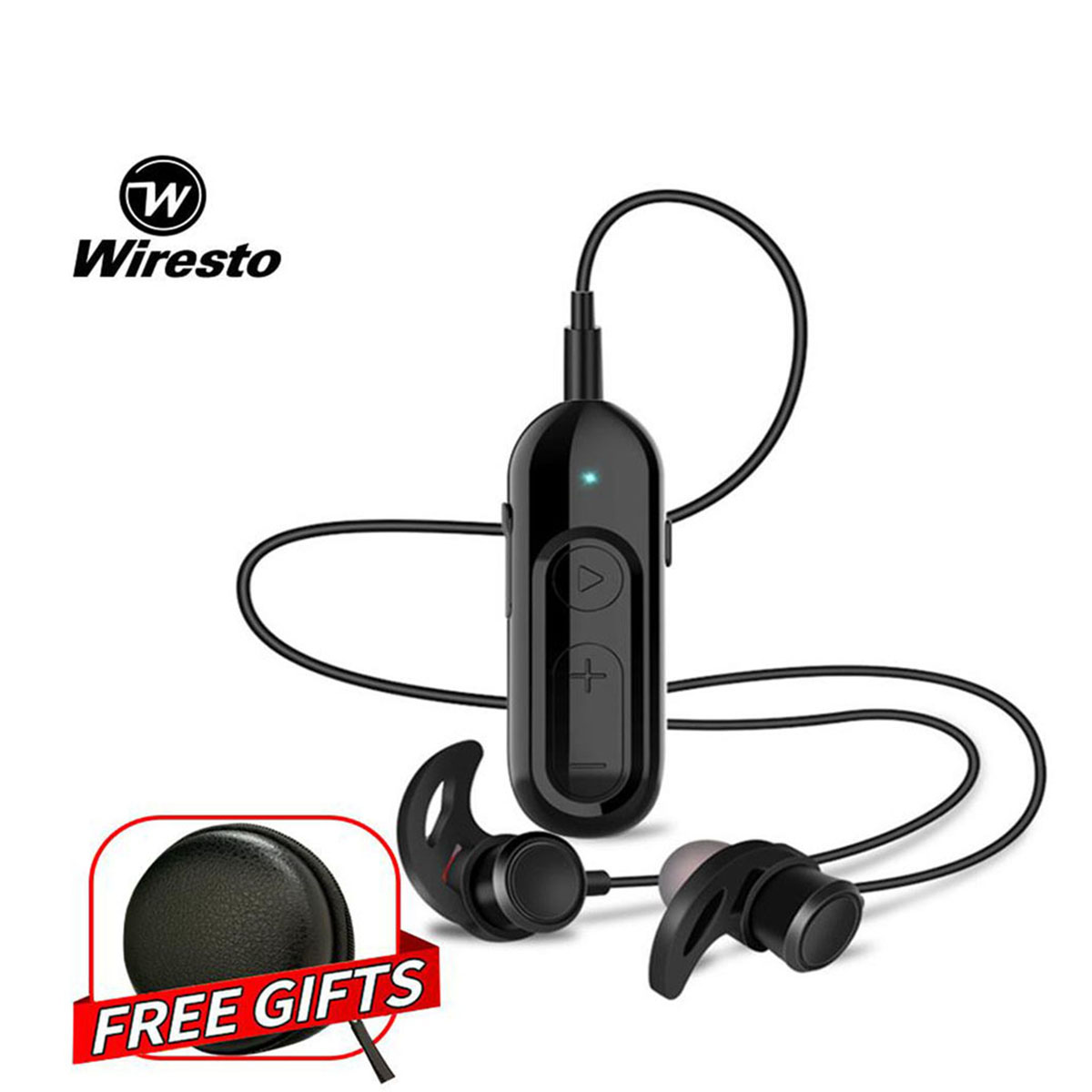 Wiresto V18 Wireless in-Ear Multi-Function Bluetooth Headset HiFi Noise Canceling Stereo Earphones. 
