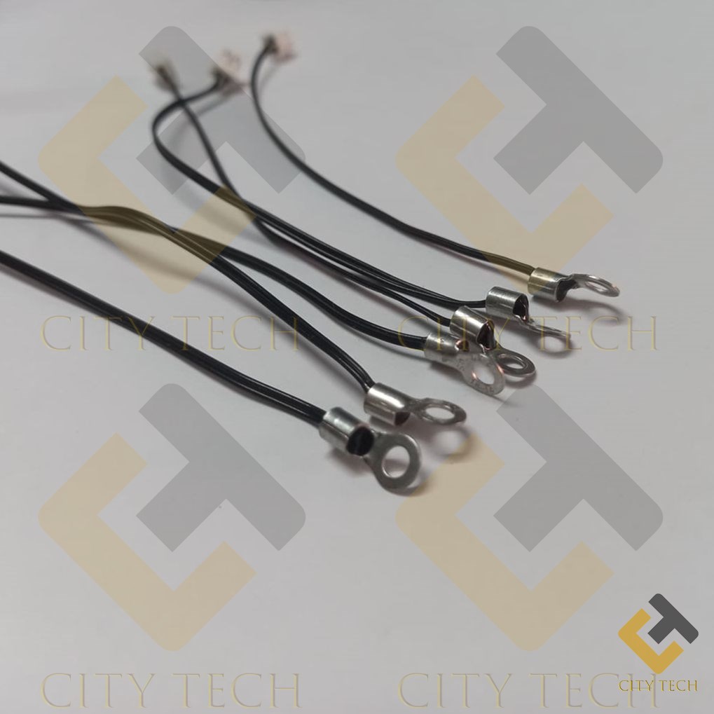 NTC 10KΩ 103 Surface Mounting Screw Probe Ring Lug NTC 10K Ohm 125mm Cable Wire 16-14mm Connector Leaded Epoxy Coated NTC 103 Thermal Resistor Thermistor Temperature Sensor. 