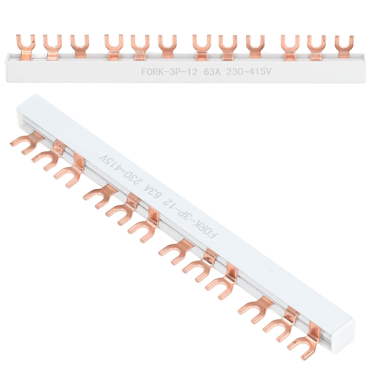 230-415V Screw Terminal Block 12 Positions Terminal Barrier Strip Connector 63A. 
