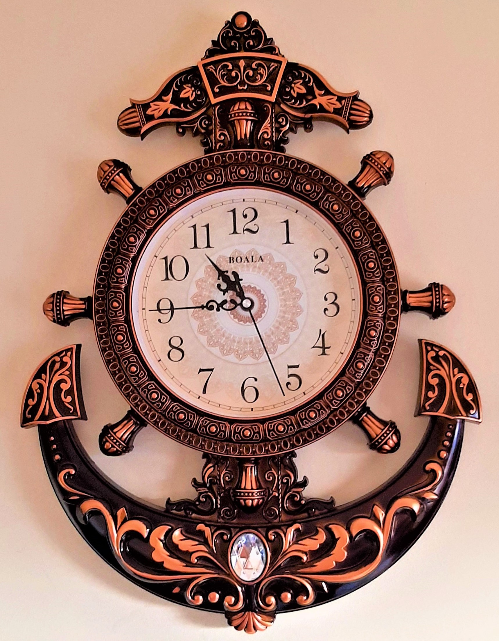Advanced inspiring - Exceotional Quality - Quartz Oreva Decorative Retro Anchor Wall Clock - Vintage Choice - Expression of Yourself. 