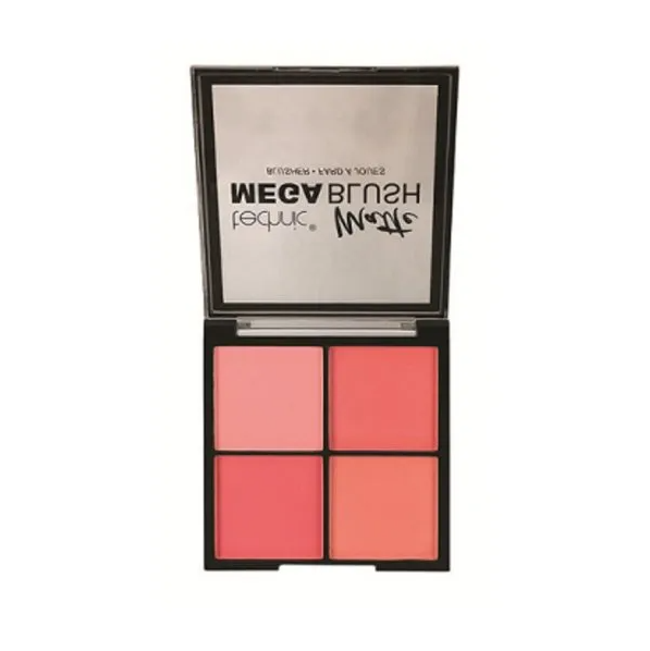 Technic Matte Mega Blush Palette - Highly Pigmented, 4 Colors, Long-Lasting 11.2g. 