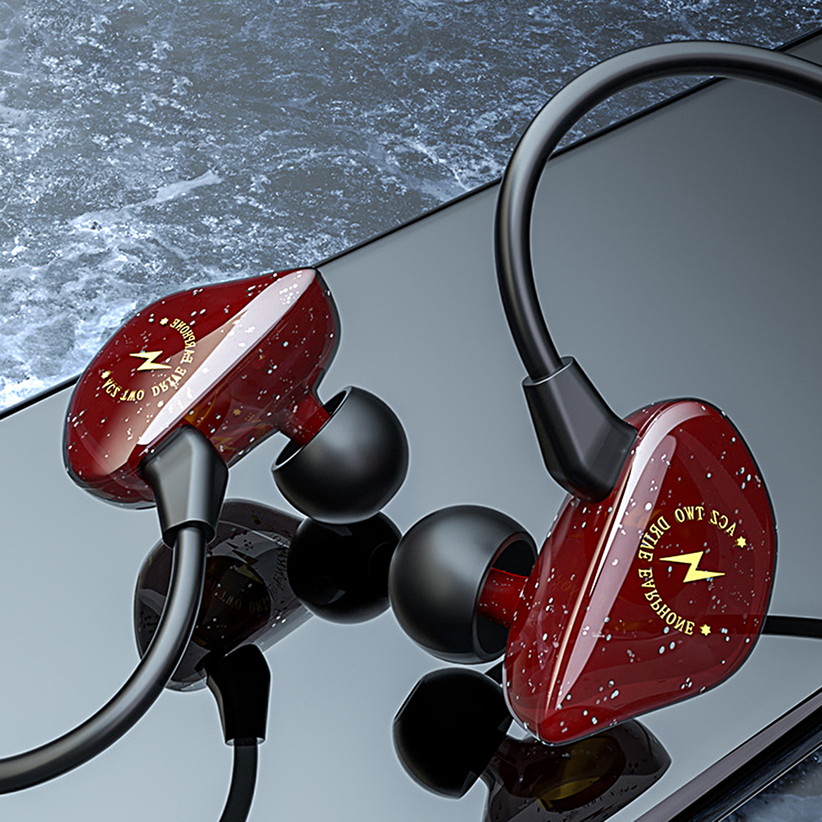 Earphone Intelligent Noise Reduction Universal Noise Cancelling Earphone. 