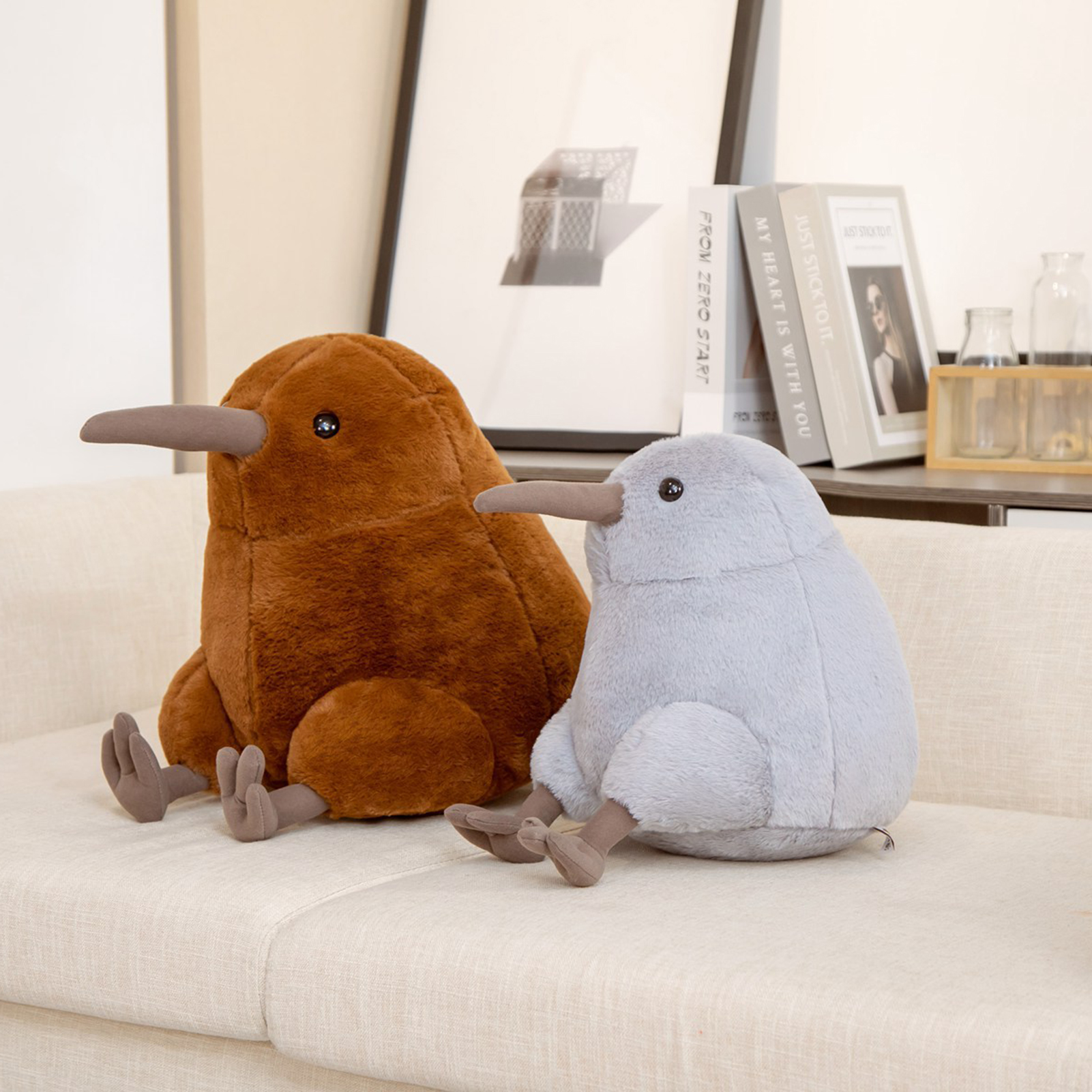 Stuffed Kiwi Bird High Simulation Cartoon Kiwi Bird Stuffed Toys. 
