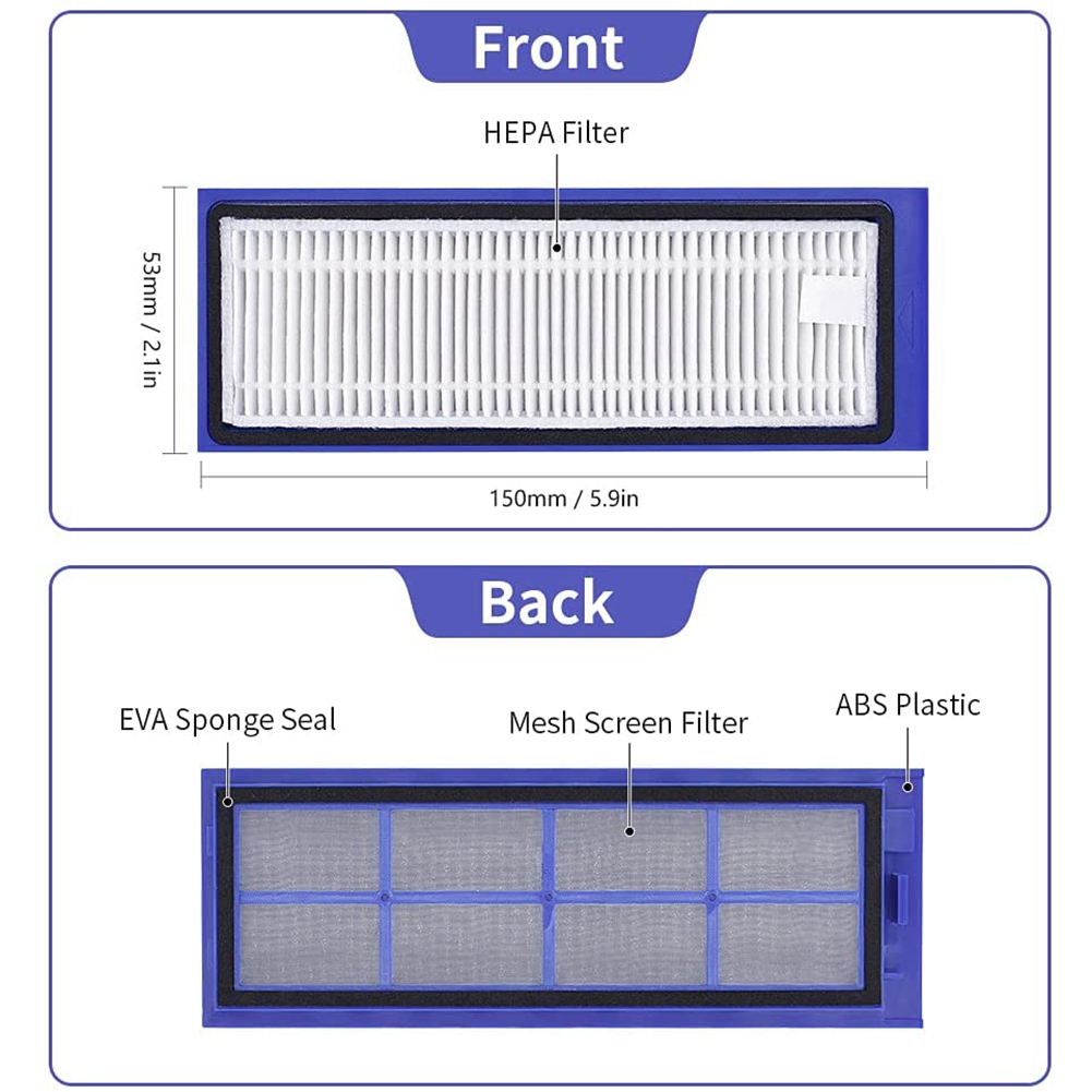 Hepa Filter Replacement for Eufy Robovac L70 Hybrid Robot Vacuum Parts Accessories, 4-Pack. 