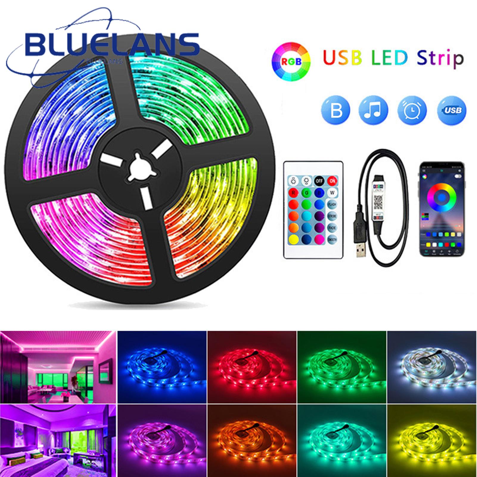 Timer Setting Led Light Strips Color Changing Led Strip Lights with Remote Control for Bedroom Party Decoration Rgb Lights