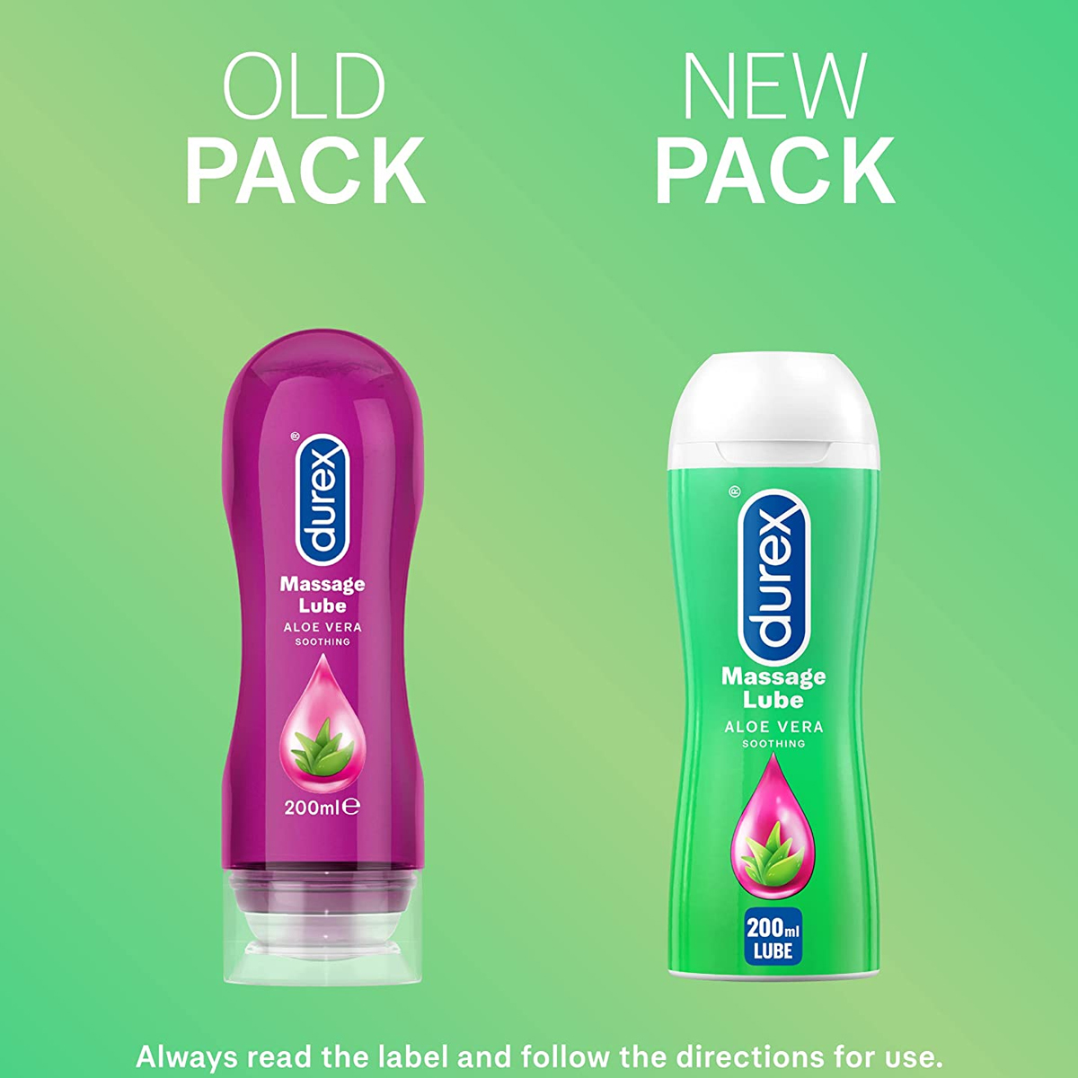 Durex Play 2 in 1 Massage Lubricant With Soothing Aloe Vera - 200ml. 