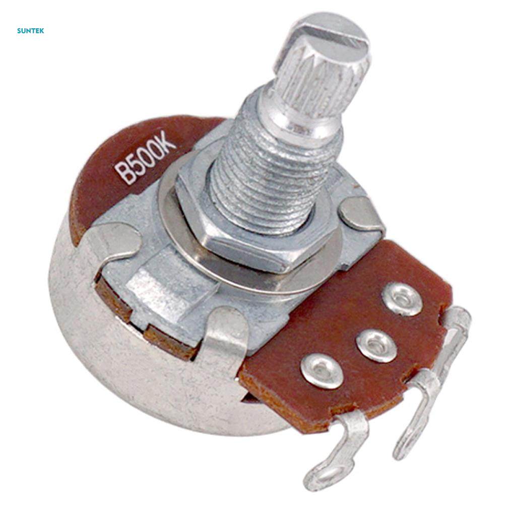 Guitar mini potentiometer pot set A500k B500K 24mm dia tone volume control