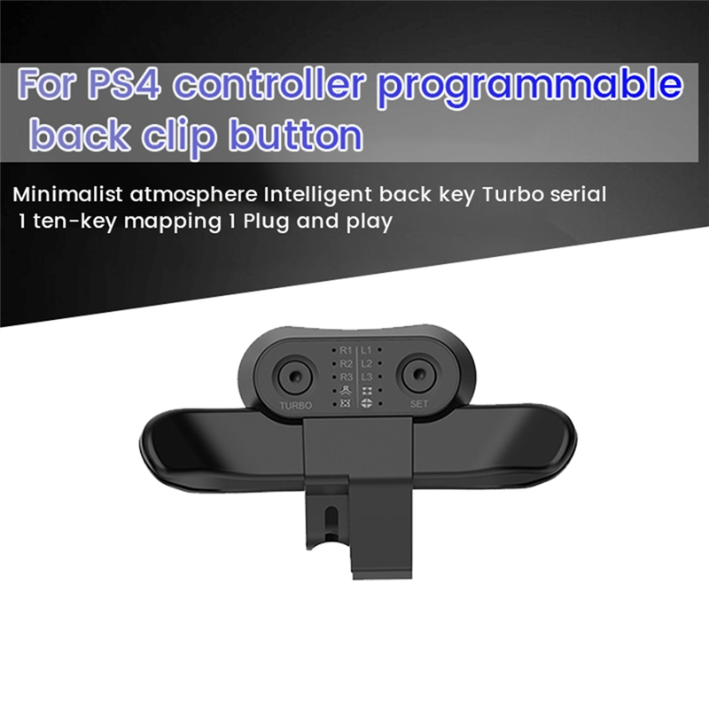 1 Piece Gamepad Back Paddles for Strike Pack Controller Extra Buttons Black for Turbo Back Button Backkey Extender. 