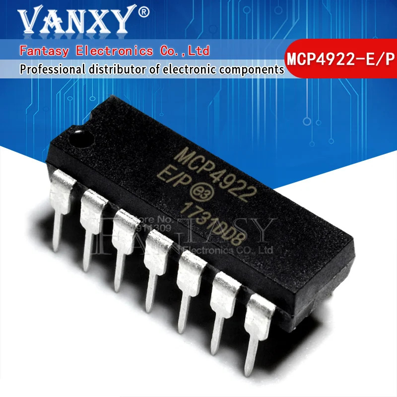 1pcs MCP4822-E/P DIP-8 MCP4822 MCP4822E MCP3201-BI/P MCP4922-E/P MCP3002-I/P MCP4921-E/P MCP41050-I/P MCP3008-I/P MCP3208-CI/P. 