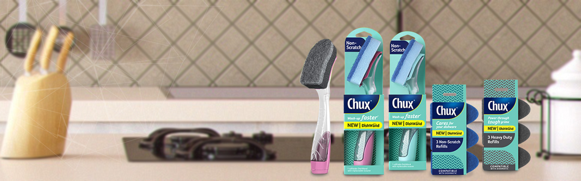 Chux Dishwand Non-scratch combo pack- Australia. 