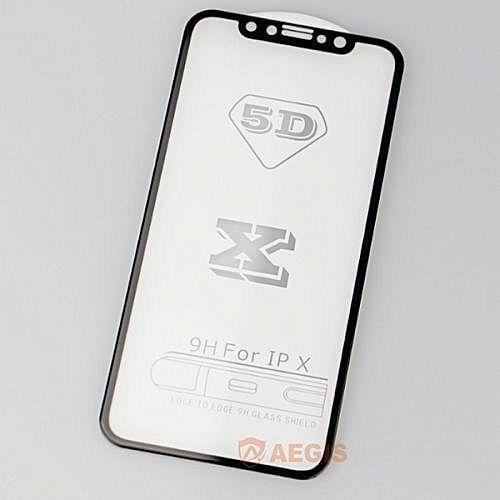 Apple iPhone X -5D Tempered Glass Screen Protector for Apple iPhone X. 