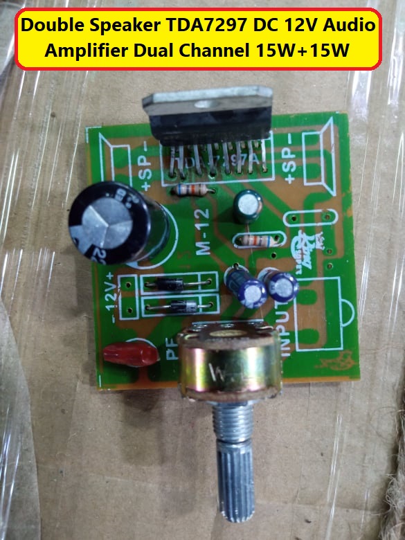 SINGLE Volume TDA7297 BANGLADESHI Board TDA7297 Amplifier Circuit 12V Dual Speaker 15W 15W TDA7297 Digital Audio Power  Amplifiers Circuit. 