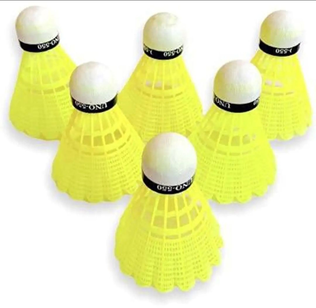 Plastic Badminton Shuttlecock Cock/Feather (10 Pieces): Stock Up On Badminton Shuttlecocks For Your Games And Practices. 