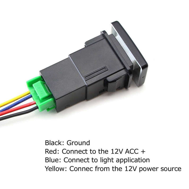 Auto Retrofit Switch Waterproof Toggle Switch Fog Lamp Switch With 4 Line For ota Lexus We Light. 