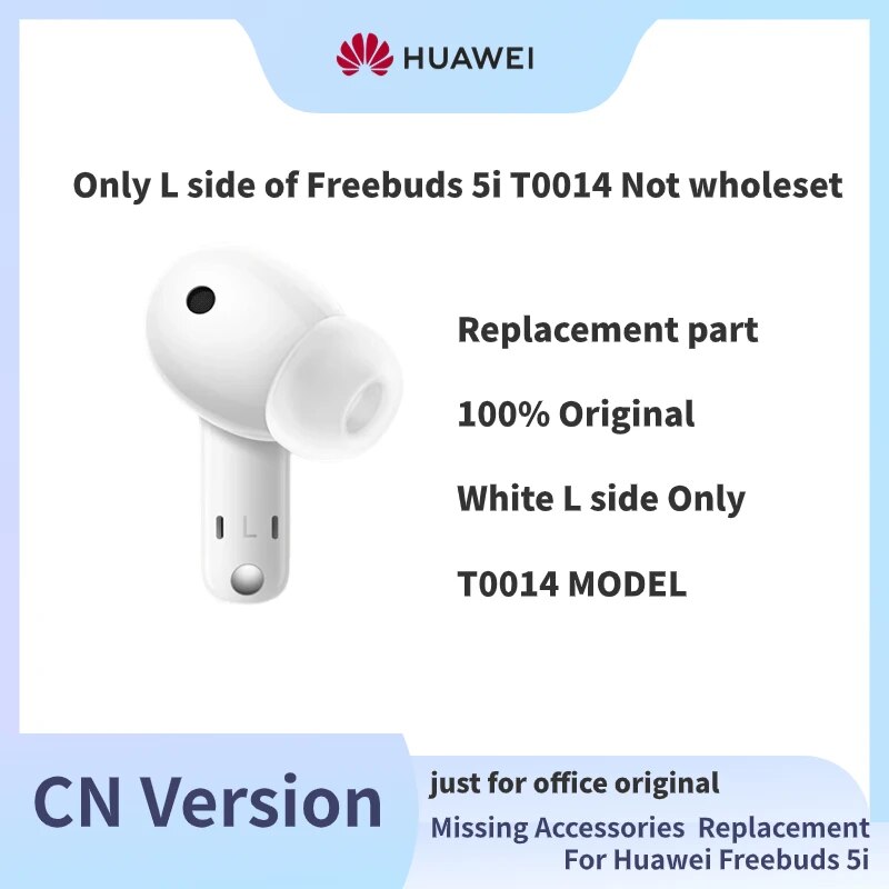 Part Replacement For Huawei FreeBuds 5i Wireless Bluetooth Headphone Single Left Right Or Charging Case Part. 