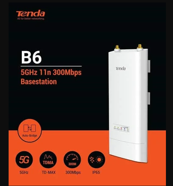 Tenda B6 5GHz 300Mbps Outdoor Wireless Base Station Access point